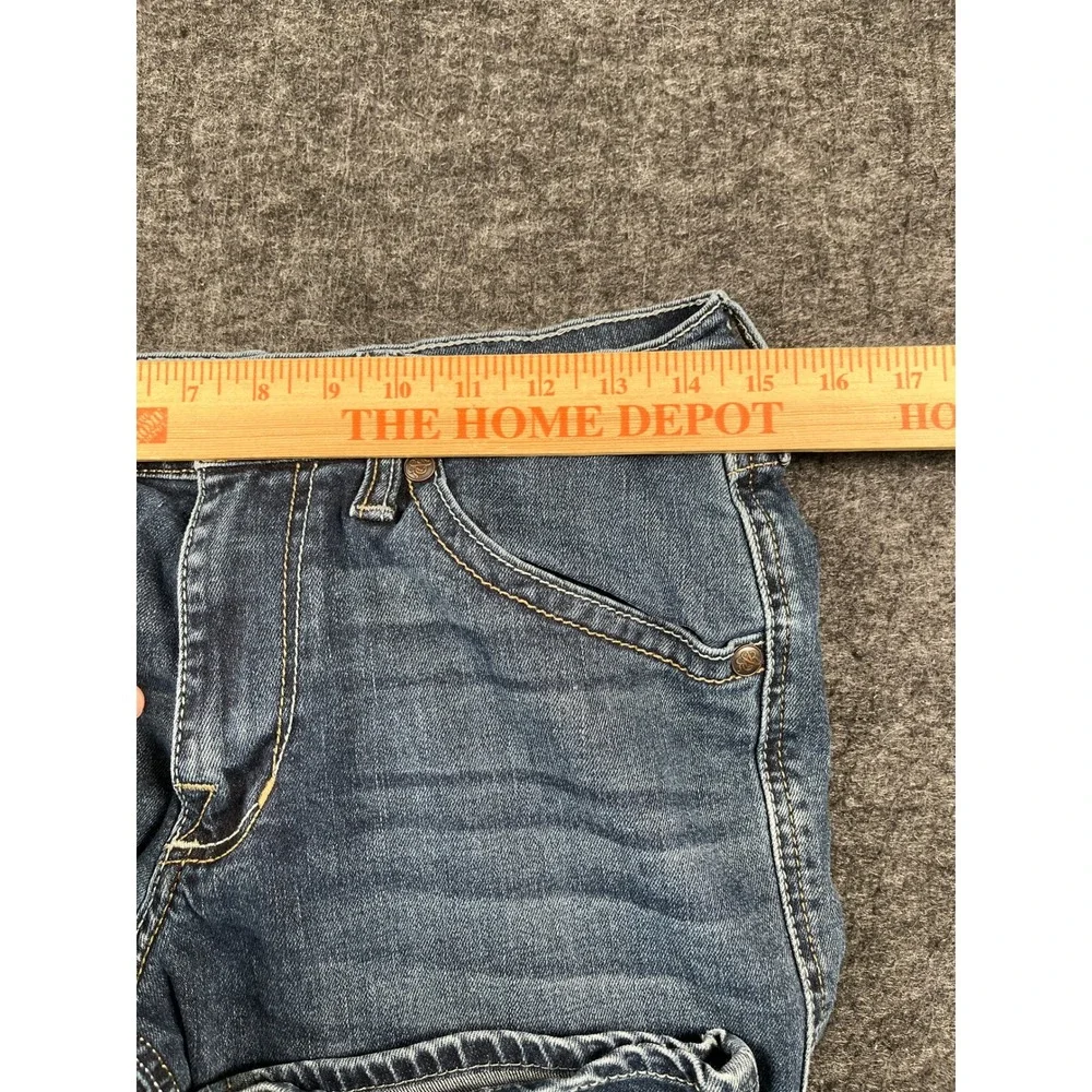 Rock & Republic Straight Jeans Mens 30x30 Blue Excellent Embroidered Pockets